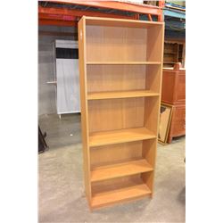 6 FOOT MAPLE BOOKSHELF