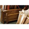 Image 1 : PINE SINGLE SIZE BEDFRAME AND MATTRESS