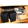 Image 1 : PAIR OF YAMAHA BOOKSHELF STEREO SPEAKERS AND CDS
