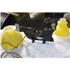 Image 3 : ANTIQUE ELECTRIC SHIPS LAMP FROM HALIFAX AND TWO ANTIQUE GLASS SHADES