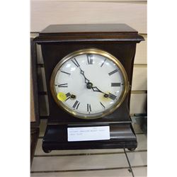 RESTORED AMERICAN WALNUT CASED SHELF CLOCK