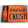 Image 1 : LARGE PORCELAIN ORANGE CRUSH SIGN