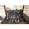 Image 3 : CUTLERY CANTEEN WITH CONTENTS AND VANITY TRAY WITH COLLECTIBLES