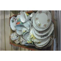 LOT OF CHINA CUPS AND SAUCERS ETC