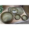 Image 2 : SIGNED POTTERY SOUP TUREEN WITH BOWLS AND TRAY