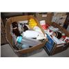 Image 1 : TWO BOXES OF KITCHEN INCLUDING CHRISTMAS DINNER WARE