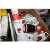 Image 3 : TWO BOXES OF KITCHEN INCLUDING CHRISTMAS DINNER WARE
