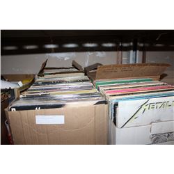 FIVE BOXES OF RECORDS