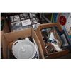 Image 1 : TWO SMALL BOXES OF ESTATE KITCHEN WARE AND PHOTO FRAME
