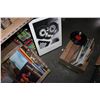 Image 1 : 2 BOXES OF RECORDS AND PRINT
