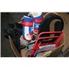 Image 1 : BOX OF SPORTS GOODS HOCKEY GLOVES AND LAWN DARTS