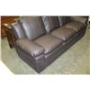 Image 3 : NEW BROWN LEATHER ASHLEY DESIGN SOFA AND LOVESEAT, CONTEMPORARY COMFORTABLE SEATING, RETAIL $2199
