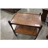 Image 1 : ANTIQUE TWO TIER OAK TROLLEY