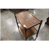 Image 2 : ANTIQUE TWO TIER OAK TROLLEY