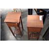 Image 1 : PAIR OF TEAK ONE DRAWER STANDS