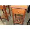 Image 3 : PAIR OF TEAK ONE DRAWER STANDS