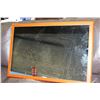 Image 1 : MODERN WOOD FRAMED WALL MIRROR