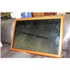 Image 2 : MODERN WOOD FRAMED WALL MIRROR