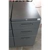 Image 1 : THREE 3 DRAWER METAL OFFICE CABINETS