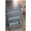 Image 2 : THREE 3 DRAWER METAL OFFICE CABINETS