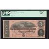 Image 1 : 1864 $5 Confederate States of America Note PCGS 63