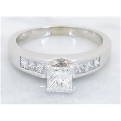 14KT White Gold 1.00ctw Diamond Ring