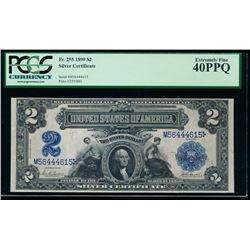 1899 $2 Washington Silver Certificate PCGS 40PPQ