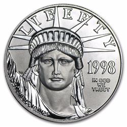 1998 $100 Platinum 1oz American Eagle Coin