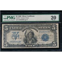 1899 $5 Chief Silver Certificate PMG 20