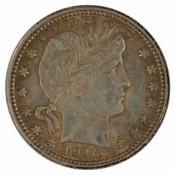 1916-D Barber Quarter Coin