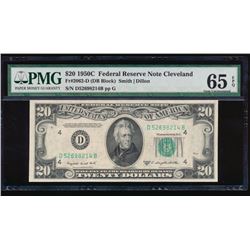 1950C $20 Cleveland Federal Reserve Note PMG 65EPQ