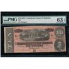 Image 1 : 1864 $10 Confederate Sates of America Note PMG 63EPQ