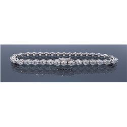 18KT White Gold 4.25ctw Diamond Bracelet