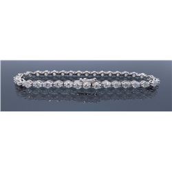 18KT White Gold 4.25ctw Diamond Bracelet