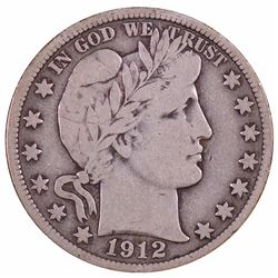 1912-S Barber Half Dollar Coin