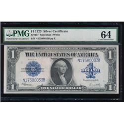 1923 $1 Silver Certificate PMG 64