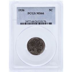 1936 Buffalo Nickel PCGS MS66