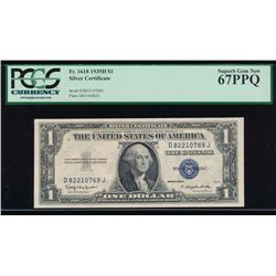 1935H $1 Silver Certificate PCGS 67PPQ