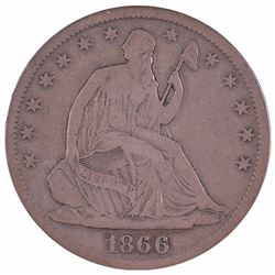 1866-S Seated Liberty Half Dollar Coin