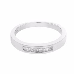 14KT White Gold 0.15ctw Diamond Wedding Band