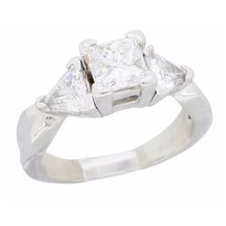 Platinum 1.24ctw Diamond Ring