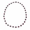 Image 1 : 14KT White Gold 14.65ctw Ruby and Diamond Necklace
