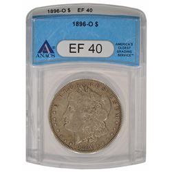 1896-O $1 Morgan Silver Dollar Coin ANACS EF40