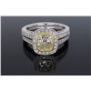 Image 1 : 18KT Two Tone Gold 1.19ctw Diamond Ring