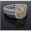 Image 3 : 18KT Two Tone Gold 1.19ctw Diamond Ring