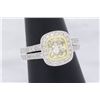 Image 7 : 18KT Two Tone Gold 1.19ctw Diamond Ring