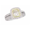 Image 9 : 18KT Two Tone Gold 1.19ctw Diamond Ring