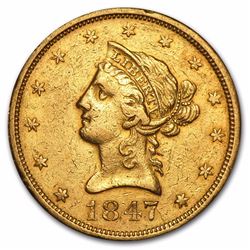 1847-O $10 Liberty Head Eagle Gold Coin