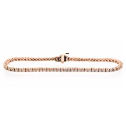 18KT Rose Gold 2.00ctw Diamond Tennis Bracelet