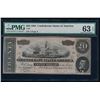 Image 1 : 1864 $20 Confederate States of America Note PMG 63EPQ
